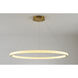 Canada LED 43 inch Sand Gold LED Chandelier Ceiling Light